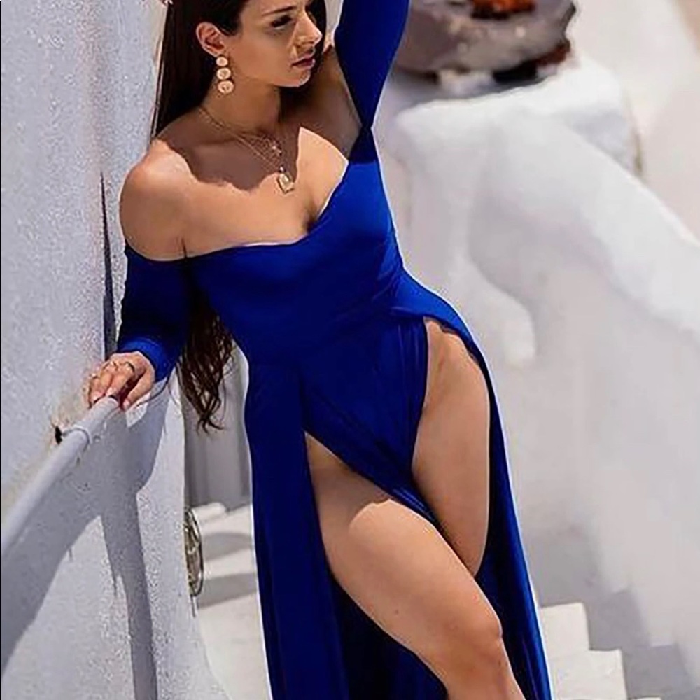 Fashion Nova off Shoulder Maxi Dress M
